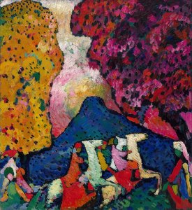 Sininen vuori. 1908-09 tekijältä Wassily Kandinsky