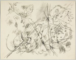 Luonnos etsaukseen tekijältä Wassily Kandinsky