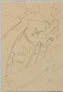 Luonnos Improvisaatio 7:lle tekijältä Wassily Kandinsky