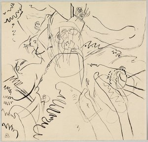 Luonnos "Little Pleasures" -ohjelmalle tekijältä Wassily Kandinsky