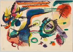 Luonnos kokoonpanolle VII tekijältä Wassily Kandinsky