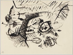 Luonnos kokoonpanolle VII tekijältä Wassily Kandinsky