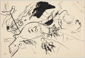Luonnos kokoonpanolle VII tekijältä Wassily Kandinsky