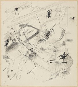 Luonnos "mustille viivoille" tekijältä Wassily Kandinsky