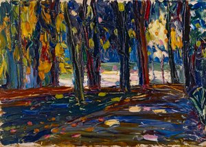 St. Cloudin puistossa - Syksy II tekijältä Wassily Kandinsky