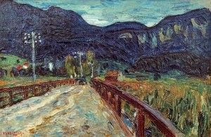 Kochel – Die Brücke tekijältä Wassily Kandinsky