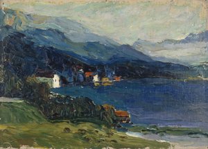 Kochel-järvi, n. 1902 tekijältä Wassily Kandinsky