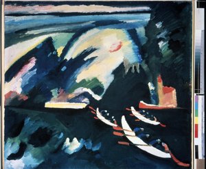 "" Järvi"" maalaus Vassily Kandinsky (tai Wassily Kandinski tai Kandinskij tekijältä Wassily Kandinsky