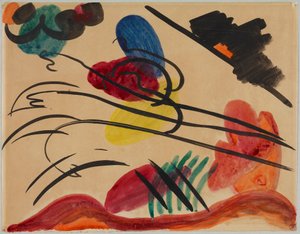 Kolmen ratsastajan kanssa tekijältä Wassily Kandinsky