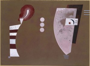 ""Mitten Kreise"" (ympyrän keskellä) - Vassily Kandinskyn (tai Wassily Kandinski tai Kandinskij) maalaus tekijältä Wassily Kandinsky