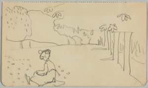 Münter malend St. Cloudissa tekijältä Wassily Kandinsky