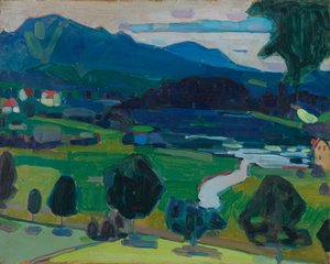 Murnau - näkymä Staffelseen tekijältä Wassily Kandinsky