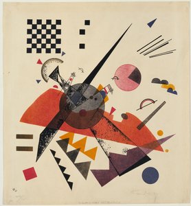 ""Oranssi"" Litografia Vassily Kandinsky (tai Wassily Kandinsky tai Kandinskyj tekijältä Wassily Kandinsky