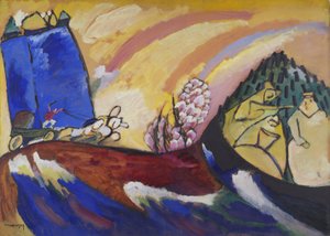 Maalaus troikan kanssa, 18. tammikuuta 1911 tekijältä Wassily Kandinsky