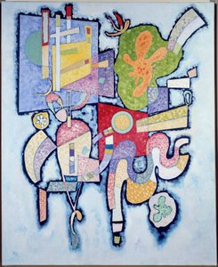 Simple Complexity 1939 (öljy kankaalle) tekijältä Wassily Kandinsky
