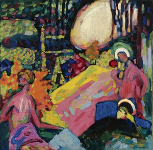 ""White Sound"" maalaus Vassily Kandinsky (tai Wassily Kandinsky tai Kandinskyj tekijältä Wassily Kandinsky