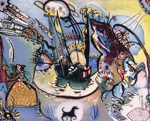 Satama, 1916 tekijältä Wassily Kandinsky