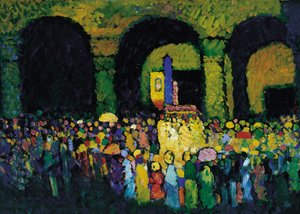 Ludwigskirche Münchenissä, 1908 tekijältä Wassily Kandinsky