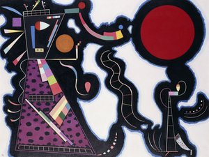 Punainen ympyrä; Der Rote Kreis tekijältä Wassily Kandinsky