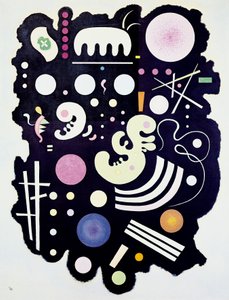 Kandinskyn maalaus "Variegated Black". tekijältä Wassily Kandinsky