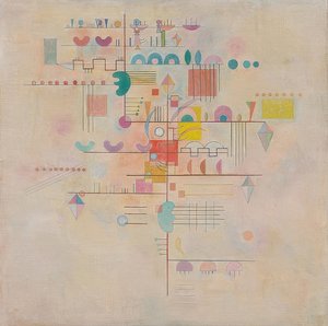 Zarter Aufstieg (Graceful kiipeily). 1934 tekijältä Wassily Kandinsky