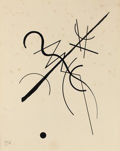 Piirustus pisteestä ja viivasta pintaan tekijältä Wassily Kandinsky