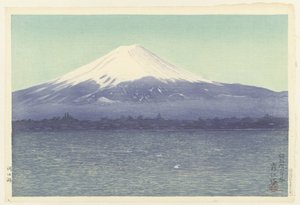 Kawaguchi-järvi Kawaguchiko (otsikko esineessä) tekijältä Watanabe Kako
