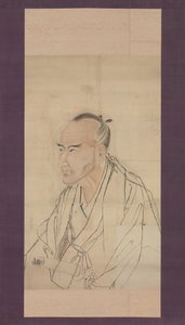 Luonnos Tachihara Suikenin muotokuvaan, 1800-luku.