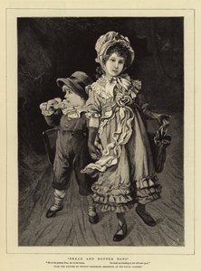 Leivän ja voin päivät (kaiverrus) tekijältä Weedon Grossmith