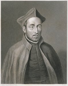 Ignatius de Loyola, kaiverrettu W. Hollin toimesta, teoksesta World Religion, julkaisija A. Fullarton & Co. tekijältä Weirix