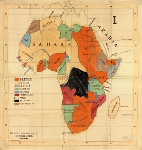 Afrikka]. tekijältä Wells Missionary Map Co.