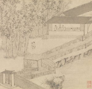 Epäpätevän hallinnon puutarha, 1551. tekijältä Wen Zhengming