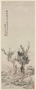 Talvisen puron vanhat puut, 1551. tekijältä Wen Zhengming