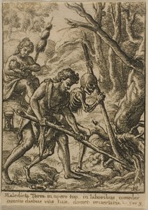 Adam Plowing tekijältä Wenceslaus Hollar