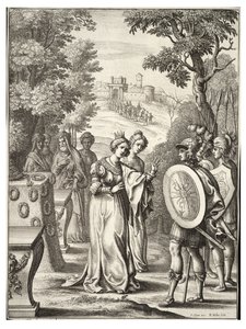 Aeneas tapaa Andromachen tekijältä Wenceslaus Hollar