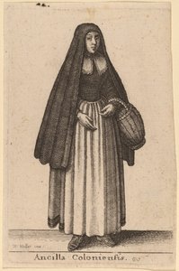 Kölnin piika tekijältä Wenceslaus Hollar