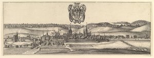 Ansbach ja Coburg, Näkymä kahdesta näkymästä a&b., 1625-77. tekijältä Wenceslaus Hollar