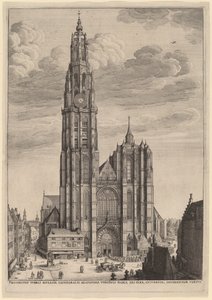 Antwerpenin katedraali tekijältä Wenceslaus Hollar