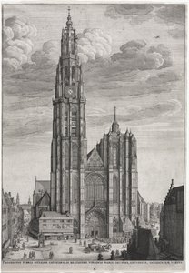 Antwerpenin katedraali tekijältä Wenceslaus Hollar