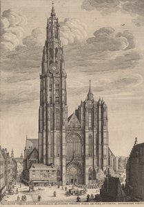 Antwerpenin katedraali, 1649. tekijältä Wenceslaus Hollar