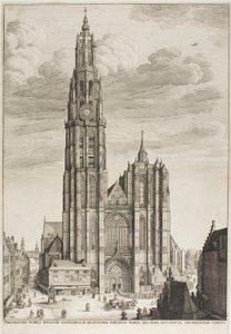 Antwerpenin katedraali tekijältä Wenceslaus Hollar