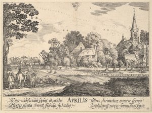 huhtikuuta 1628-29. tekijältä Wenceslaus Hollar
