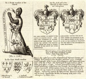 Nuoli (lasimaalauksia). Valtio 2 tekijältä Wenceslaus Hollar