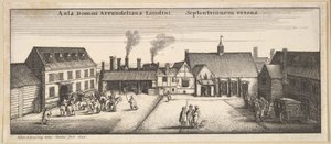 Arundelin talo pohjoisesta, kopio, 1600-luku. tekijältä Wenceslaus Hollar