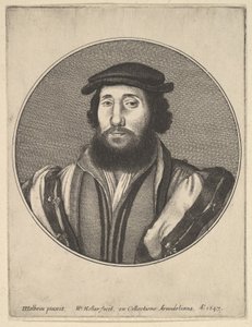 Parrakas mies, 1647. tekijältä Wenceslaus Hollar