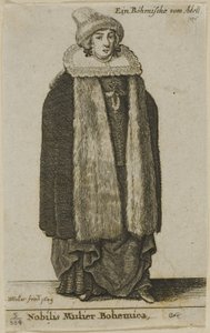 Boheemi aatelisnainen tekijältä Wenceslaus Hollar