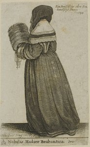 Brabantin aatelisnainen tekijältä Wenceslaus Hollar
