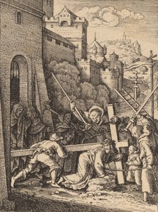 Ristin kantaminen. tekijältä Wenceslaus Hollar