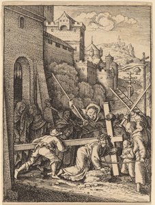 Ristin kantaminen tekijältä Wenceslaus Hollar