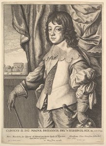 Kaarle II, 1649. tekijältä Wenceslaus Hollar